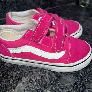 Hot pink toddler Vans size 9.0.  Worn a few times, in good condition